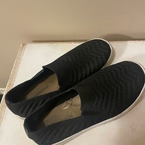 Sonoma Black Textured Slip-On Shoes